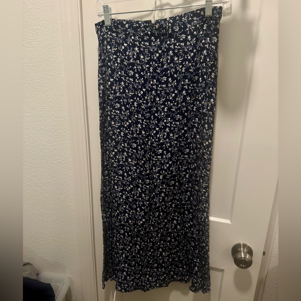 Floral Navy Blue Skirt